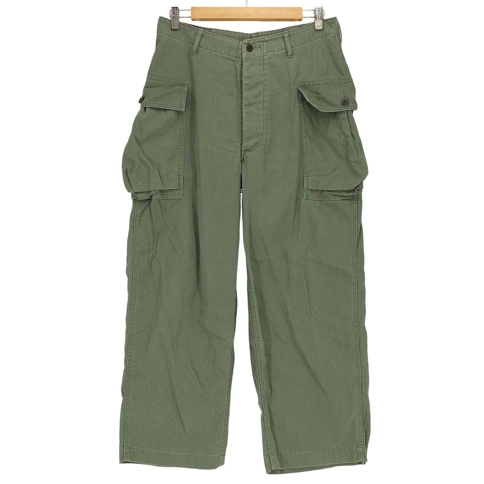 ブラームスルーツストックス blurhms ROOTSTOCK Cotton-HBT 43 Pants FadeSage メンズ JPN：3