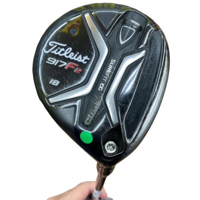 【中古】 タイトリスト 917 F2 18° フェアウェイウッド FW 純正特注シャフト (フレックスSR) メンズ 男性用 右利き 右用 Dランク ゴルフクラブ
