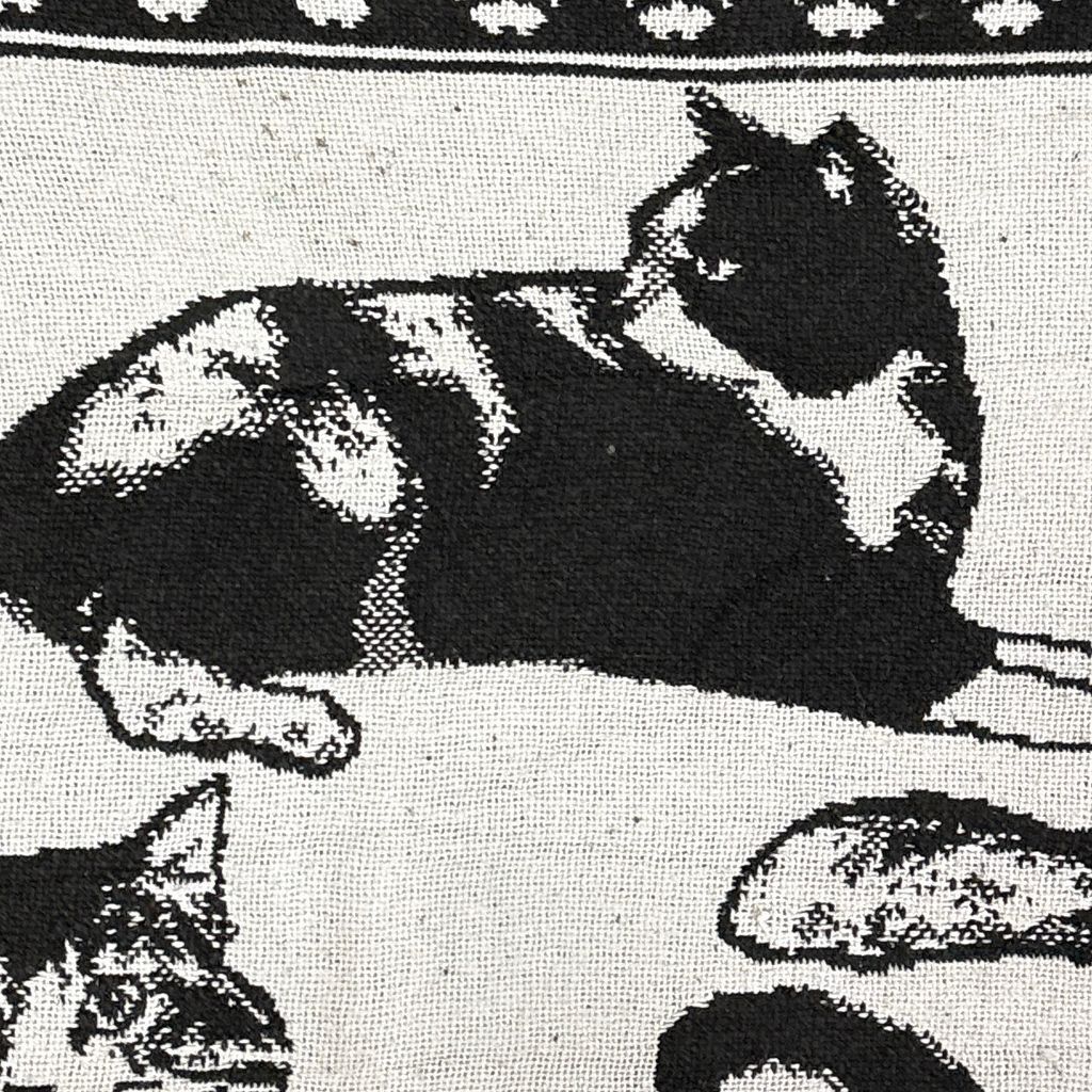 vintageラグ ブランケット マルチカバー タペストリー ネコ キャット