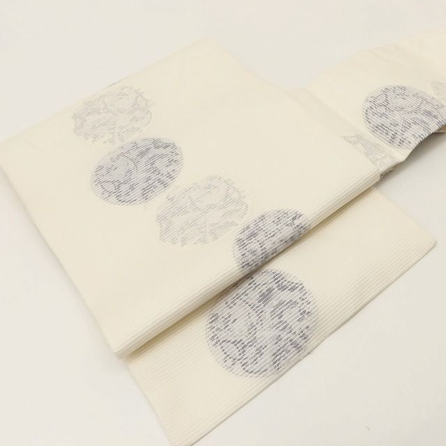 百華❀Y5331◇美品 夏着物 絽 正絹 名古屋帯 - メルカリ