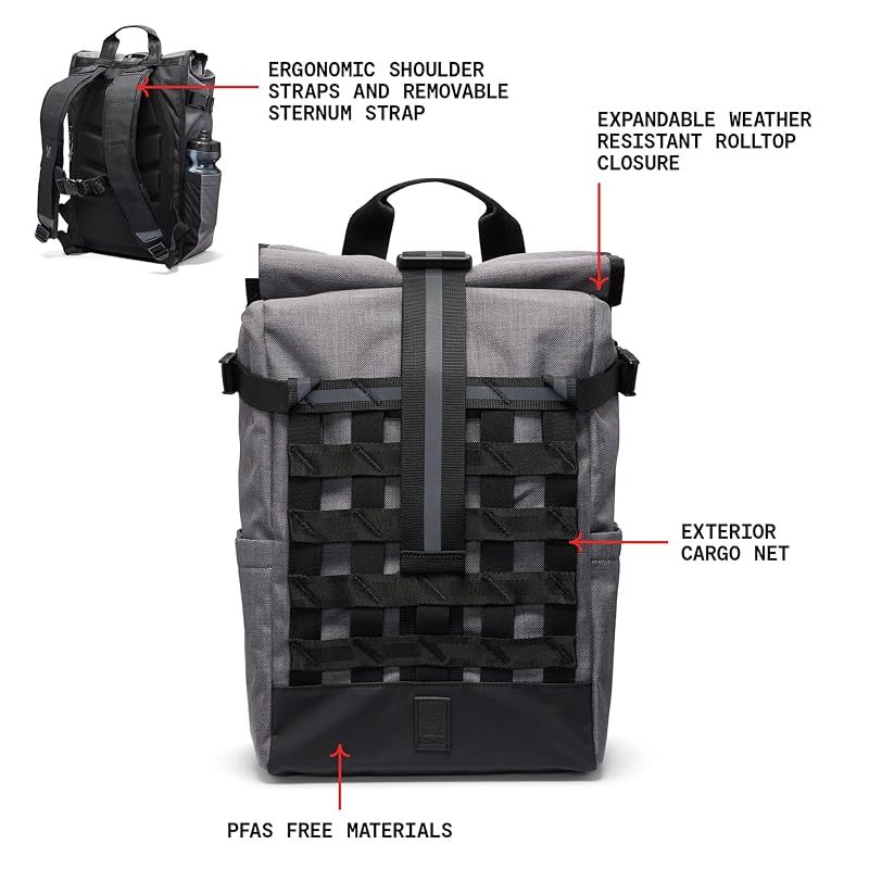 【新品】 [クローム] バックパック BARRAGE 18L PACK 完全防水 CASTLEROCK TWILL