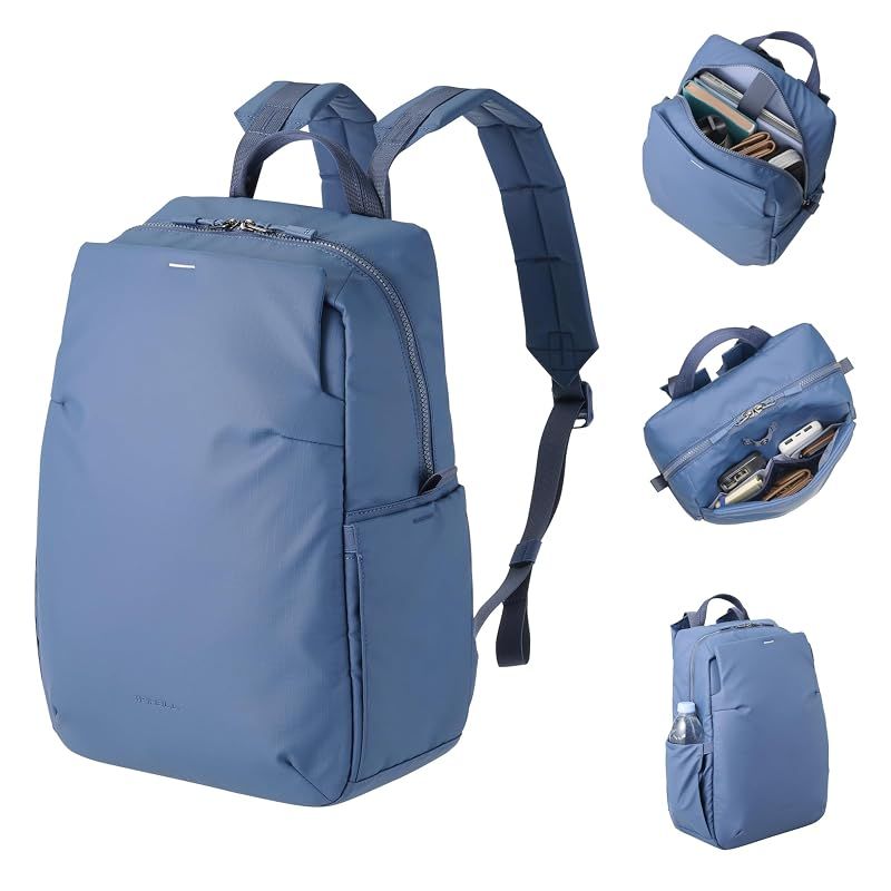 【新品】 ハクバ HAKUBA カメラバッグ プラスシェル ストリーム バックパック14 AZ ネイビー 14L 軽量 撥水 インナーケースタイプ 14インチPC収納可能 AMZSP-STBP14NV 4977187005820