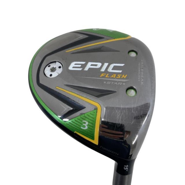 【中古】 キャロウェイ EPIC FLASH STAR 3W フェアウェイウッド FW 純正特注シャフト (フレックスSR) メンズ 男性用 右利き 右用 Cランク ゴルフクラブ