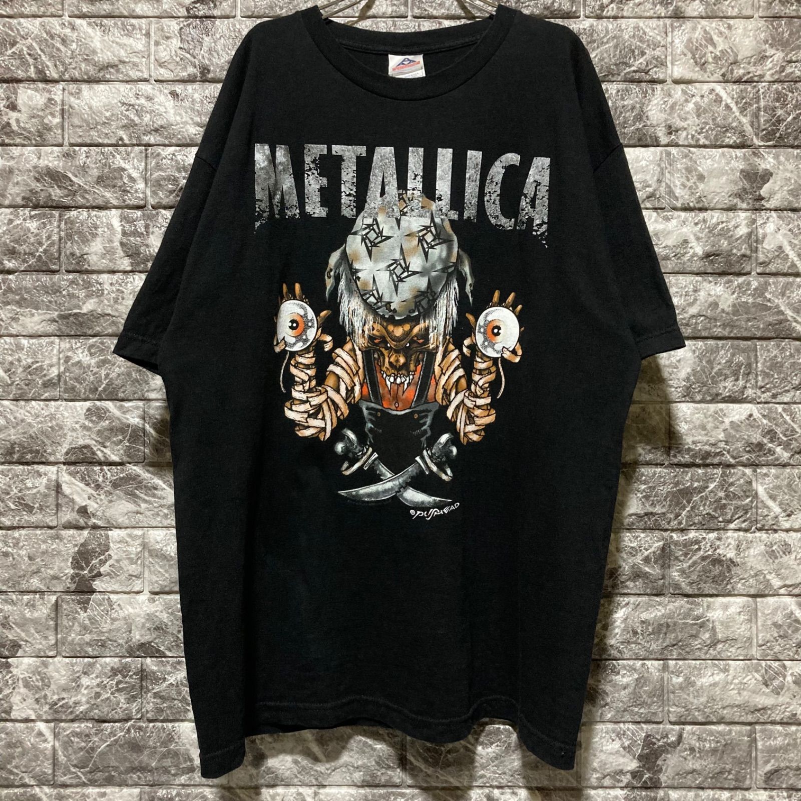 METALLICA Tシャツ XL PUSHEAD パスヘッド メタリカ BLACK 黒 2002 00's