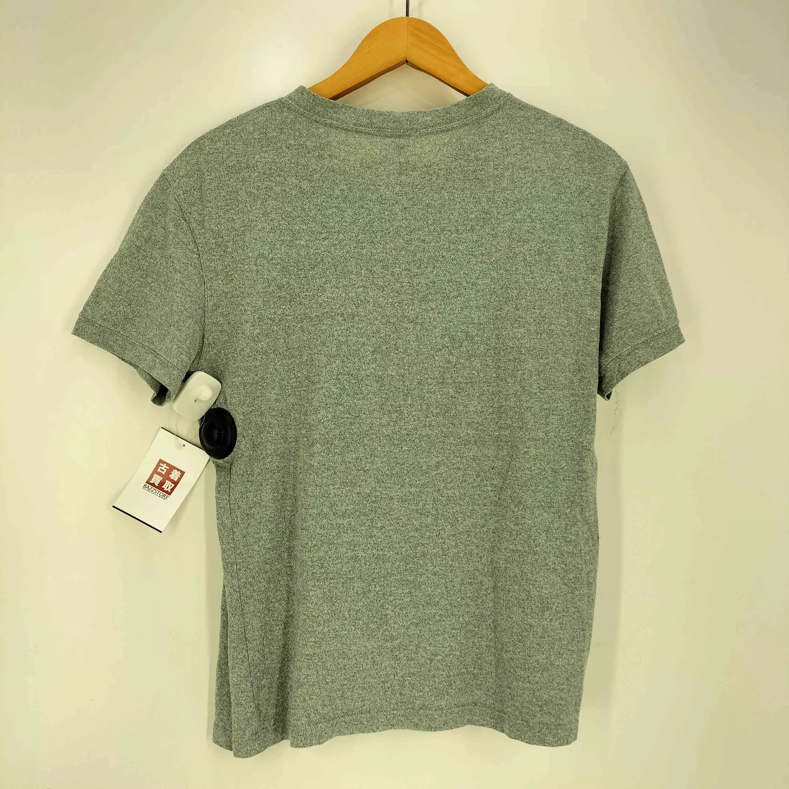 GIORGIO ARMANI ジョルジオアルマーニ カットソー グレー ジョルジオアルマーニ Giorgio Armani 黒タグ Vネック S/S カットソー