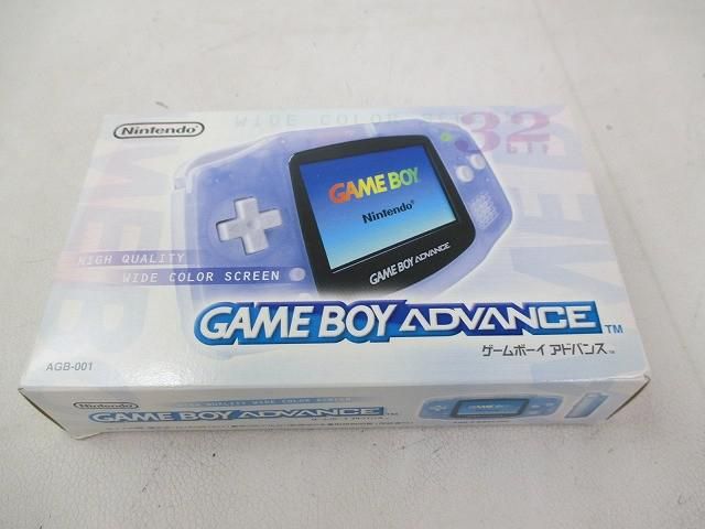 ゲームボーイアドバンス本体（AGB-001） ゲームボーイアドバンス GBA  任天堂 ゲームボーイアドバンス 本体 AGB-001 ミルキーブルー 箱説付き
