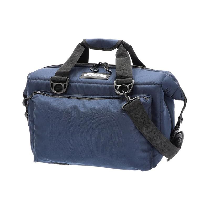 【新品】 [ エーオー クーラーズ ] AO Coolers クーラーバッグ 24パックキャンバス デラックス ソフトクーラー AO24DXNB ネイビー 約23L ソフトクーラーバッグ アウトドア [並行輸入品]