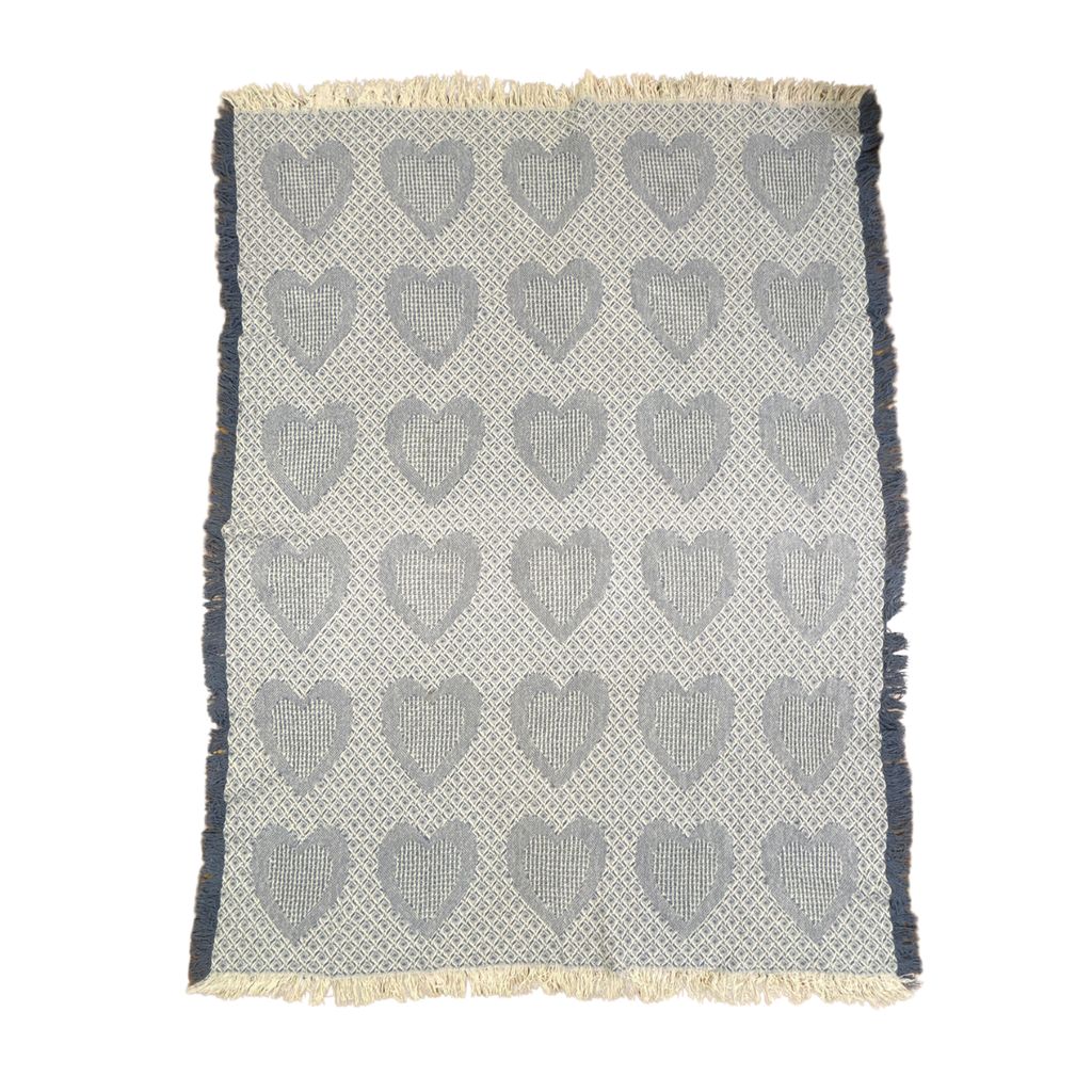 vintageラグ ブランケット マルチカバー タペストリー ハート レトロ チェック ストライプ Rug Blanket Heart 3928