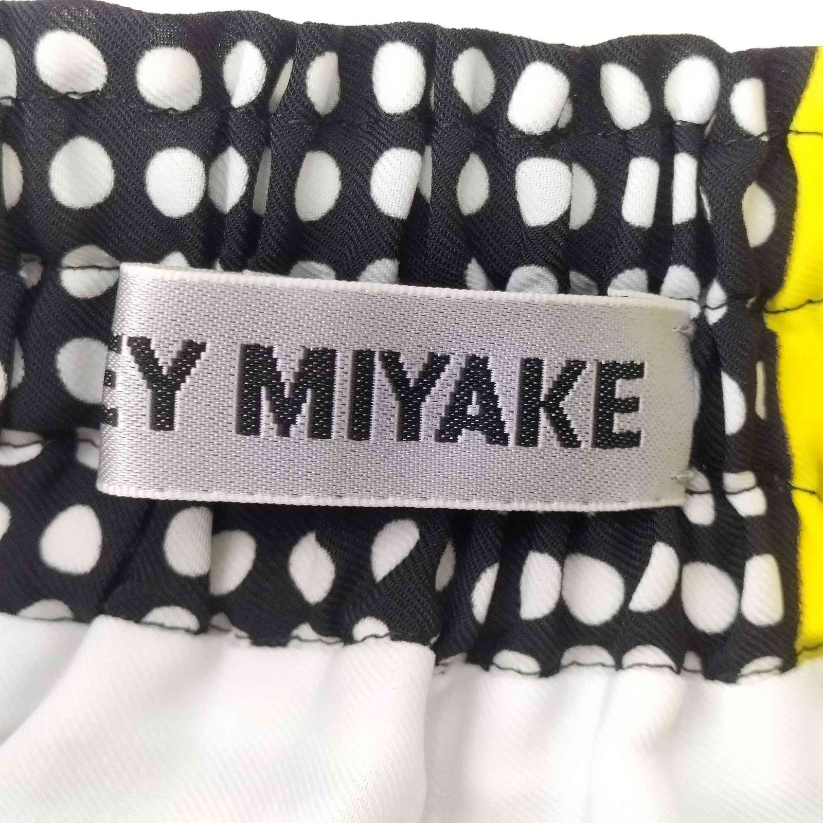 イッセイミヤケ ISSEY MIYAKE ドット パネル スイッチング タック