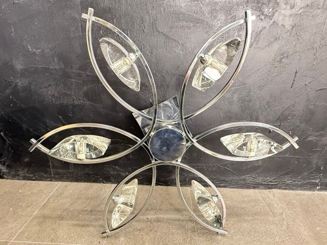 IDC 大塚家具 6灯 シャンデリア 照明器具 【中古】動作保証 MAN-0885/6