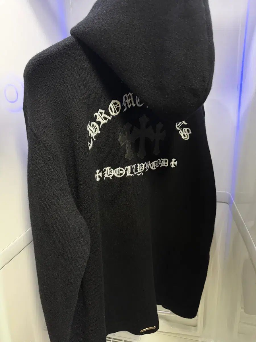 クロムハーツ カシミア セメタリー フーディー ジップアップ XL 新世界版 ほぼ新品