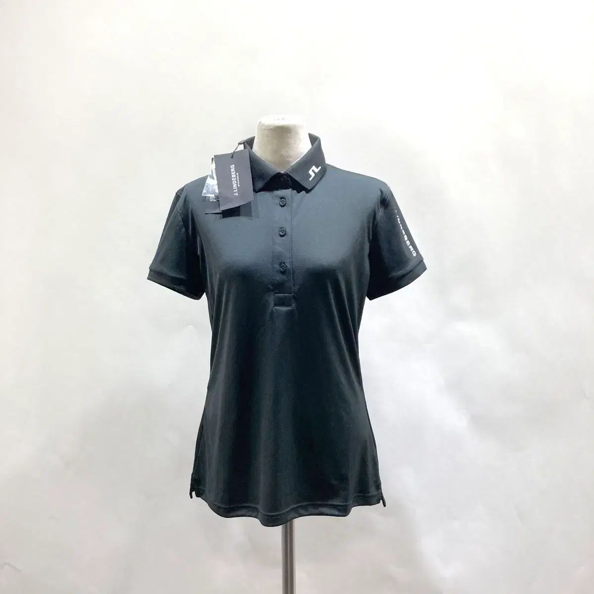 J.LINDEBERG(J.リンドバーグ) タグ新品 レディース ポロシャツ ブラック M