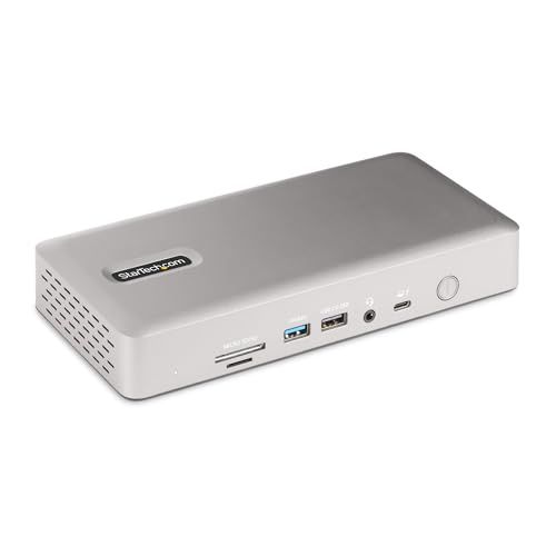 StarTech Thunderbolt 4ドッキングステーション Windows 4画面 MacBook Pro Air 2画面 4K HDMI DP 98W 132N-TB4USB4DOCK | ドライバーレスUSB4とThunderbolt、Window