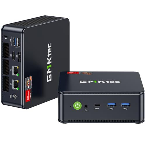 GMKtec M6 Ultra ミニPC,AMD Ryzen 7640HS (6850U/6800Hより高性能),最大5GHz,128GB+8TB SSD（拡張可能） 高性能ミニPC,3画面・8K対応,デュアル2.5GbE LAN・USB4・Win11 Pro