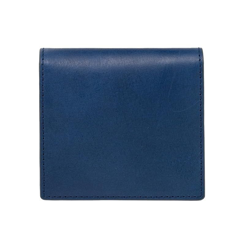 [ミラグロ] オイルドレザー 薄型 二つ折り財布 (メンズ 折り財布 コンパクトウォレット 小銭入れ メンズ ブランド 革 ギフト 春財布 プレゼント 男性 クリスマス 父の日 敬老) ca-mb-669 (ネイビー)