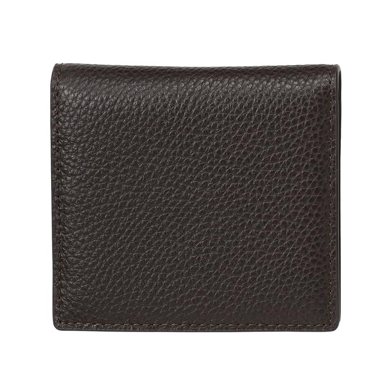 [ミラグロ] オイルドレザー 薄型 二つ折り財布 (財布 メンズ 折り財布 コンパクトウォレット 小銭入れ メンズ ブランド 革 ギフト 春財布 プレゼント 男性 クリスマス 父の日 敬老) CA-SP-669 (ダークブラウン（シュリンクレザー）)