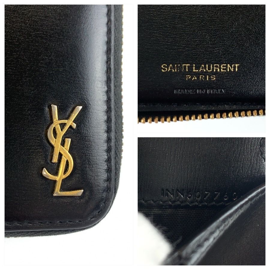 美品 SAINT LAURENT PARIS サンローランパリ YSL タイニー ブラック