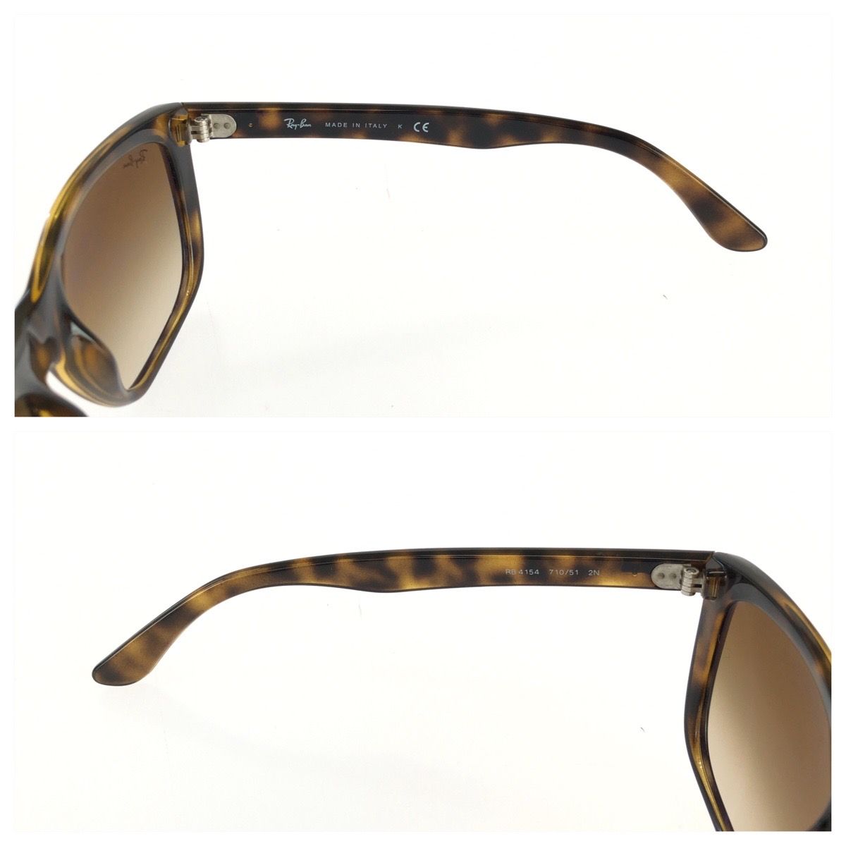 美品 Ray-Ban レイバン ハバナ ブラウン シルバー金具 プラスチック
