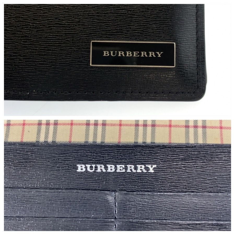 美品 BURBERRY バーバリー ヴィンテージ 中チェック柄 ブラック 黒
