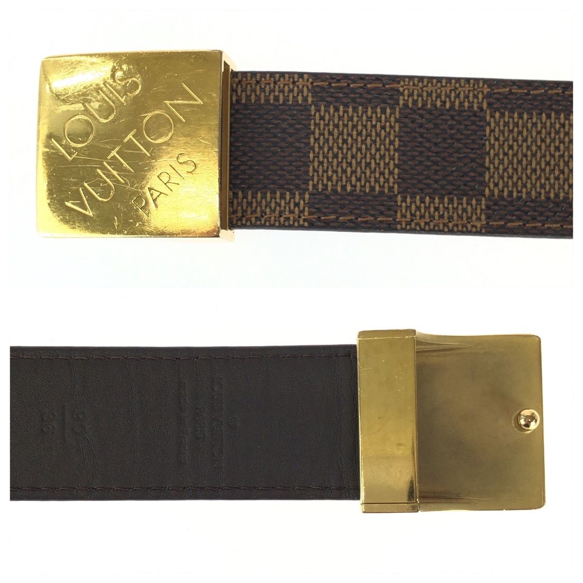 LOUIS VUITTON ルイヴィトン ダミエ サンチュール キャレ 90cm/36inc