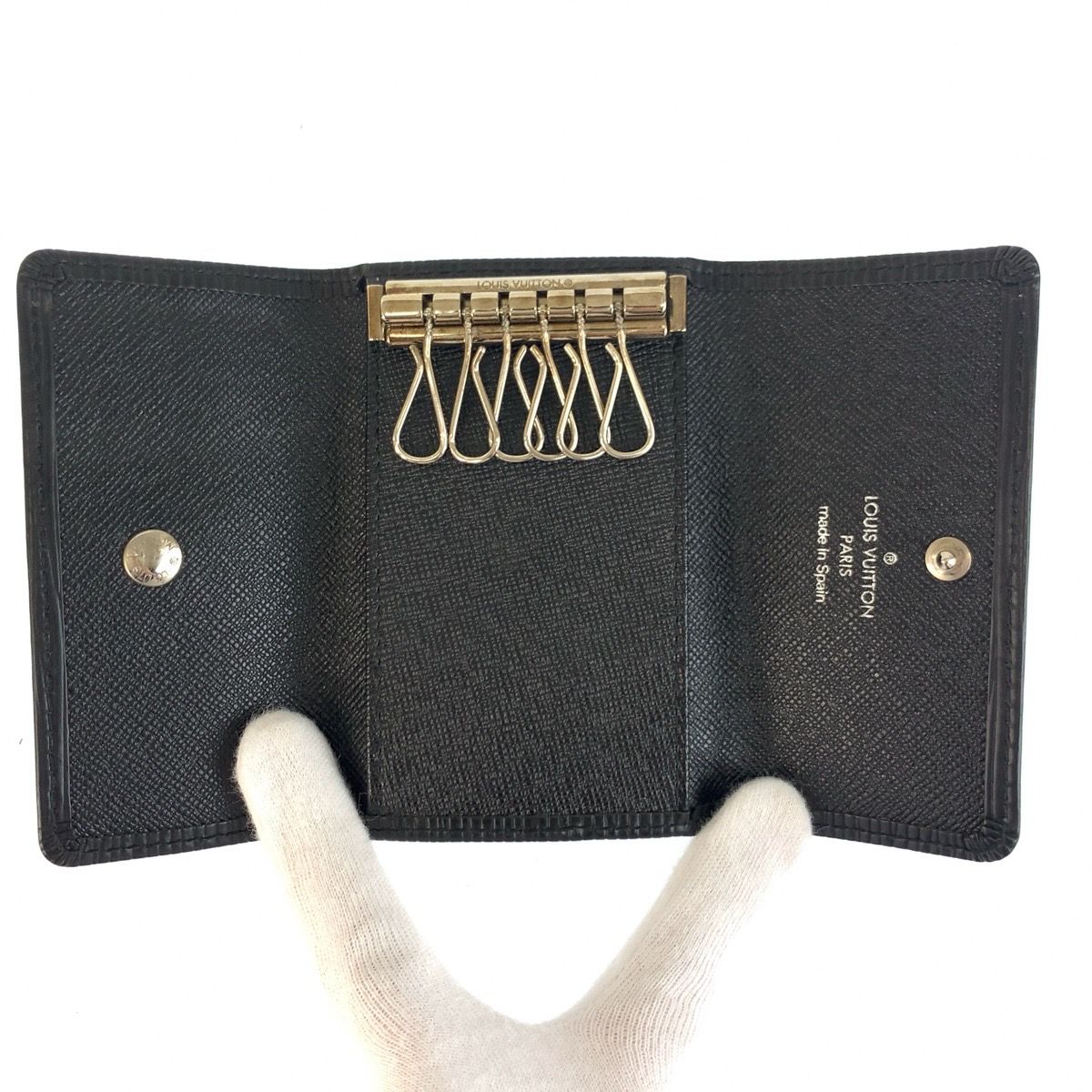 美品 LOUIS VUITTON ルイヴィトン エピ ミュルティクレ6 ブラック 黒