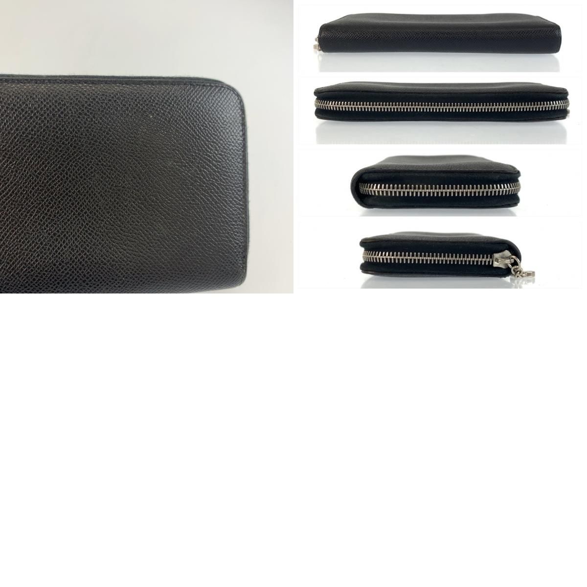 BVLGARI ブルガリ ブラック 黒 シルバー金具 レザー 長財布 ロングウォレット メンズ 603553 【中古】 BVLGARI ブルガリ ブラック 黒 シルバー金具 レザー 長財布 ロング