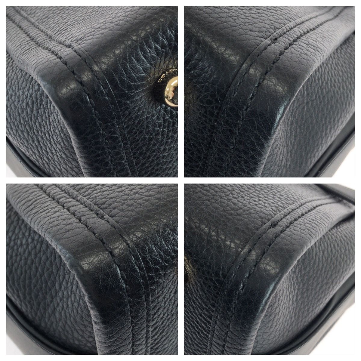 美品 COACH コーチ スワッガー 32 2way ブラック 黒 ゴールド金具