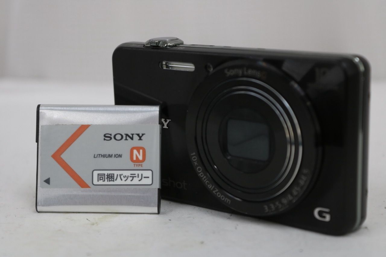 [Return Guarantee] Sony Sony Cyber-shot DSC-WX220 10x Compact Digital Camera with Black Battery e15575