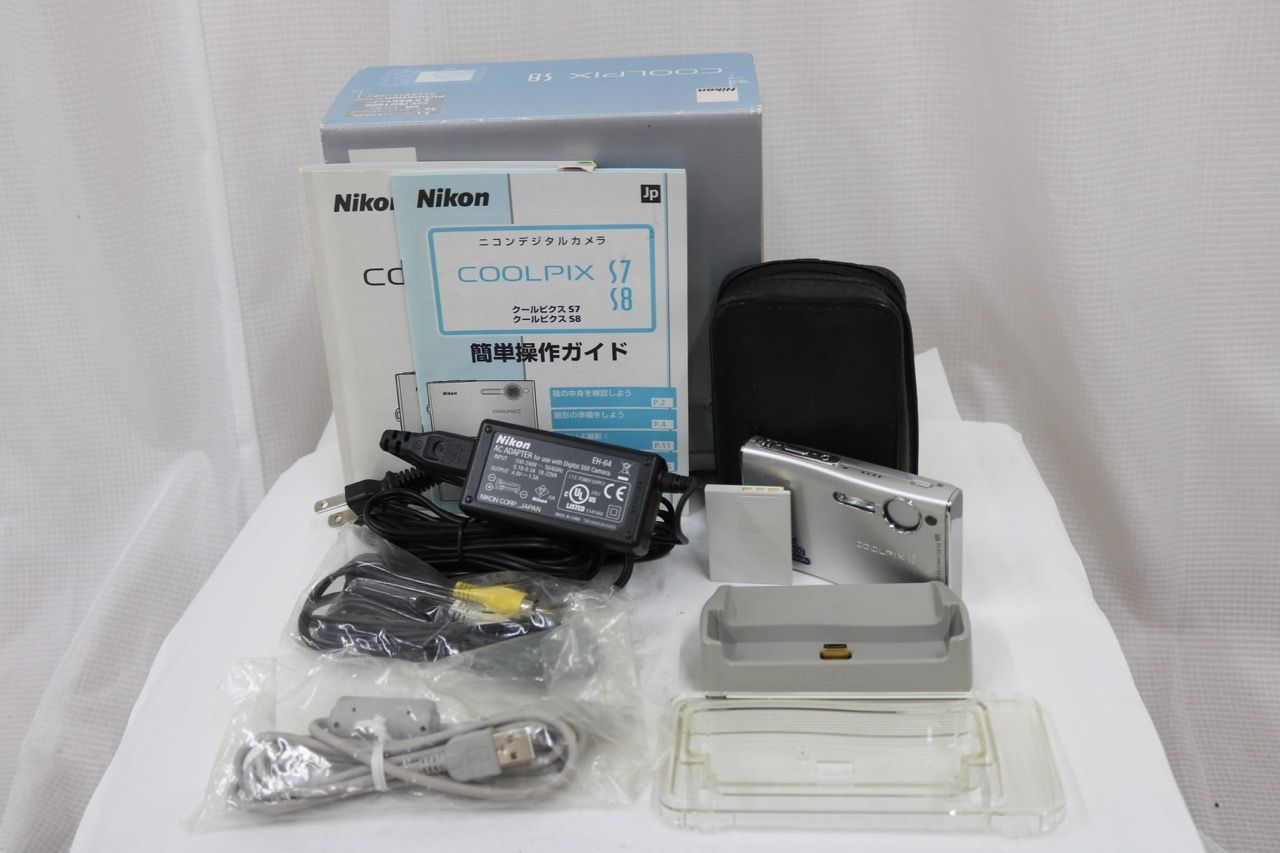 【返品保証】 【元箱付き】ニコン Nikon COOLPIX S8 バッテリー チャージャー付き コンパクトデジタルカメラ e15600