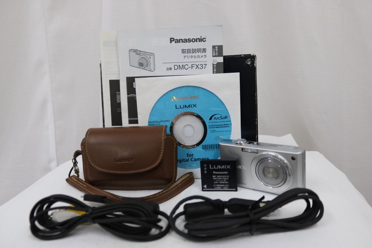 【返品保証】 【元箱付き】パナソニック Panasonic LUMIX DMC-FX37 付属品多数 コンパクトデジタルカメラ e15605