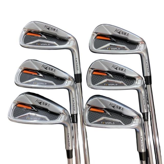 PRGR ✨ゴルフクラブセット メンズ/C274 中古】 本間ゴルフ TOUR WORLD TW747P 6S アイアンセット IR NS PRO