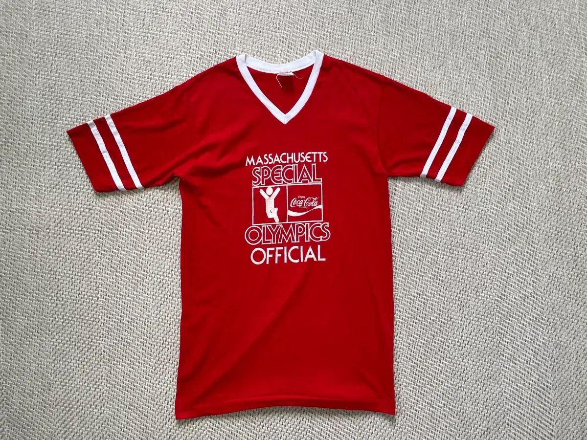 7 80s Single コカコーラ マサチューセッツ オリンピック リンガー フットボール Tシャツ 20,501円