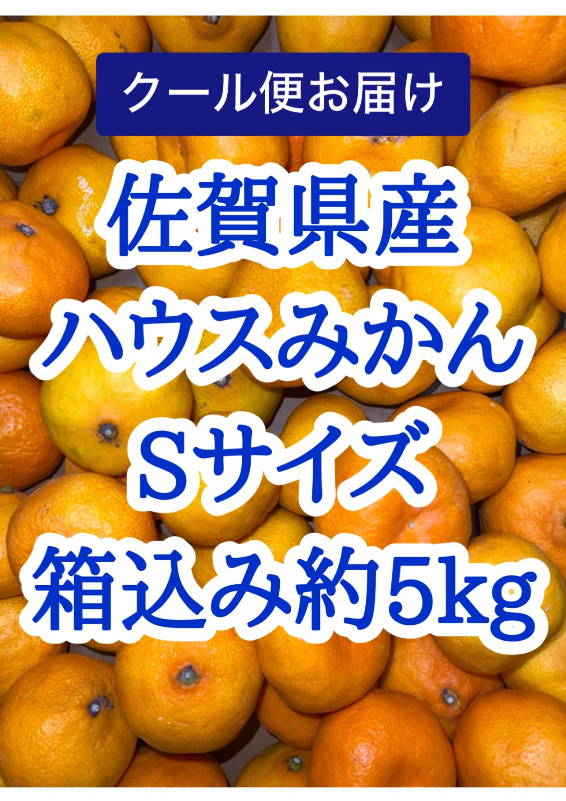 北海道沖縄追加送料無し 佐賀県産ハウスみかん Sサイズ箱込み約5kg