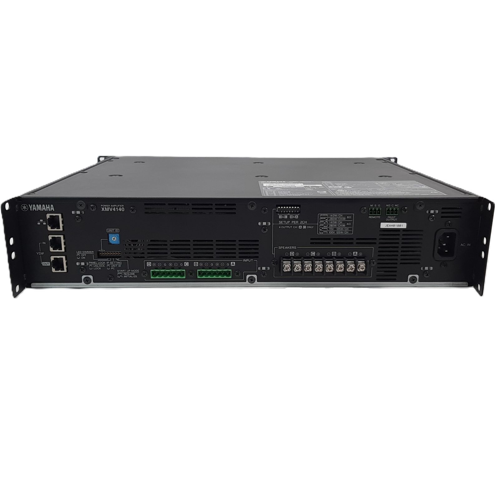 YAMAHA パワーアンプ XMV4140 4ch 通電確認済み ジャンク ラック