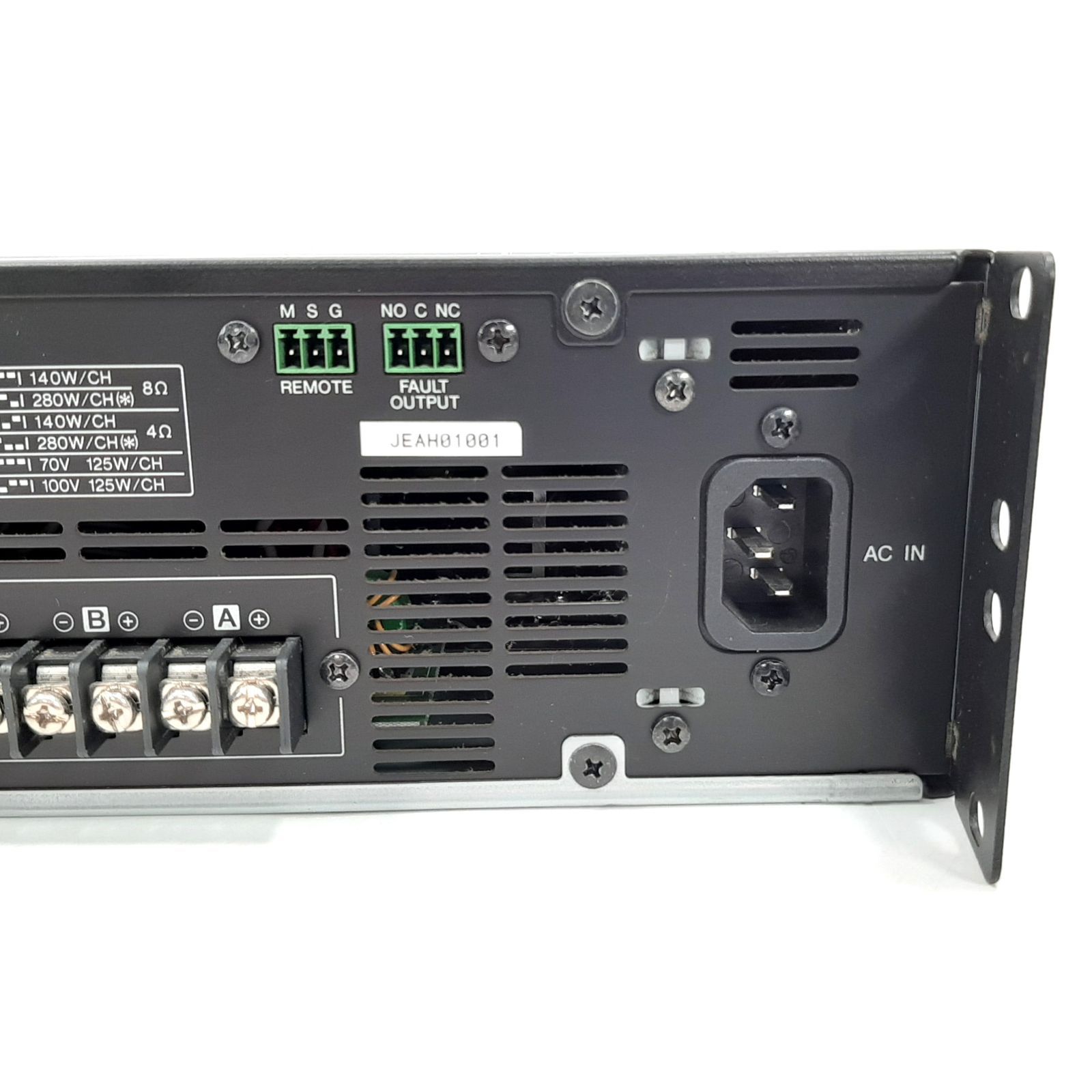 YAMAHA パワーアンプ XMV4140 4ch 通電確認済み ジャンク ラック