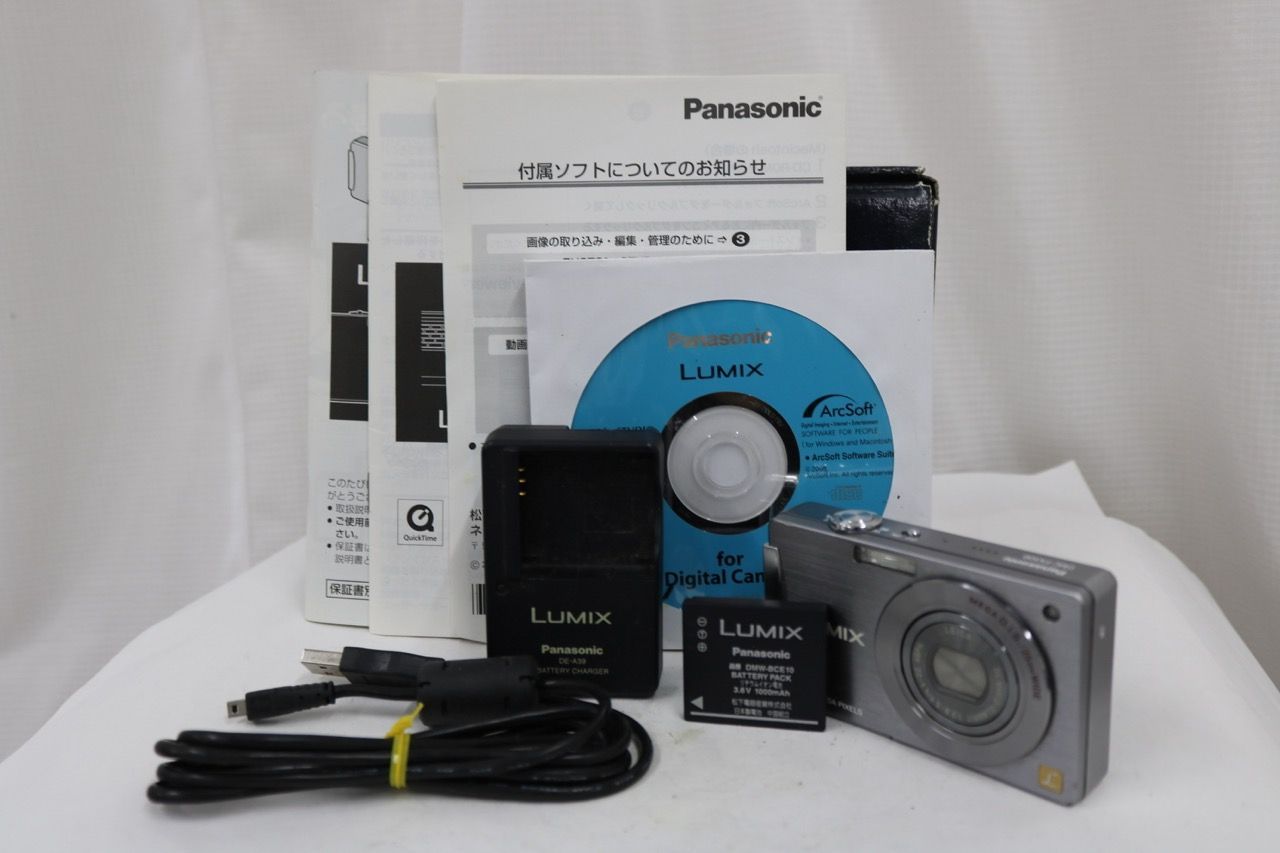 返品保証】 【元箱付き】パナソニック Panasonic LUMIX DMC-FX500 付属
