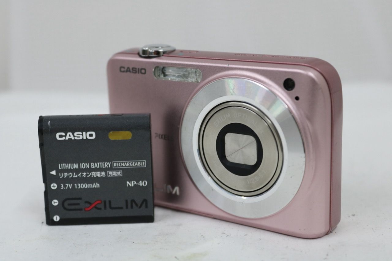 【返品保証】 カシオ Casio EXILIM EX-Z1050 3x ピンク バッテリー付き コンパクトデジタルカメラ e15631