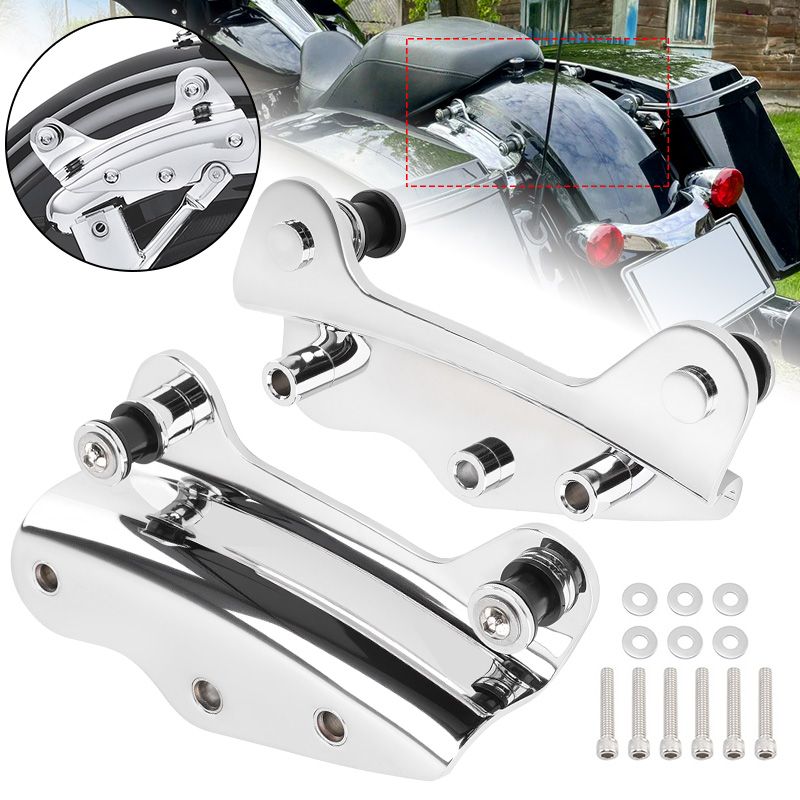 ハーレー FLHR/FLHT/FLHX 2009-2013 クローム着脱式シーシーバーラックキット