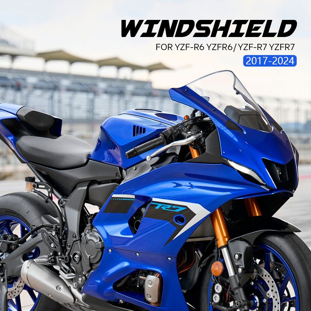 ヤマハ YZF-R6/R7 用 フロントウィンドシールド 2017-2024