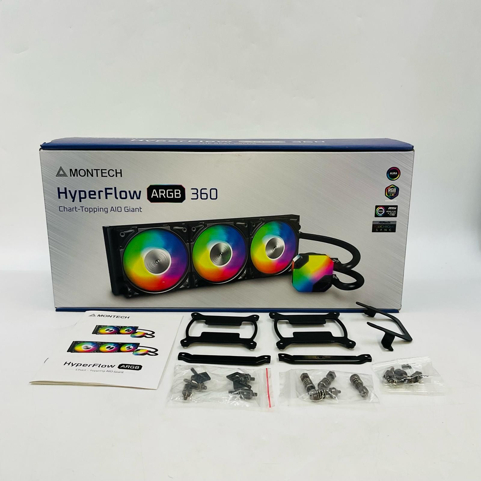 MONTECH HyperFlow ARGB 360 簡易水冷CPUクーラー - メルカリ