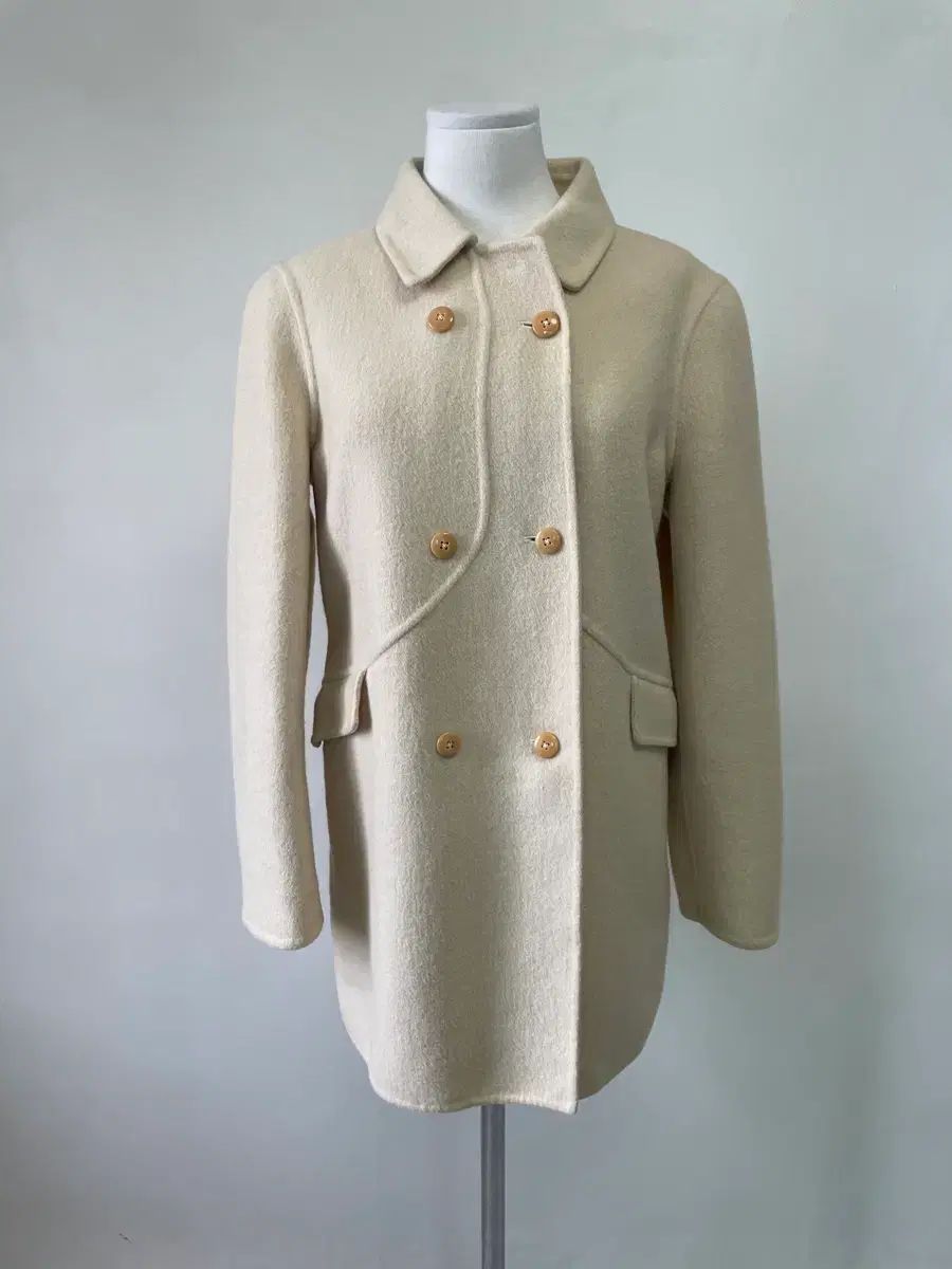 JIL SANDER ジルサンダー アンゴラ ダブル ハーフ コート