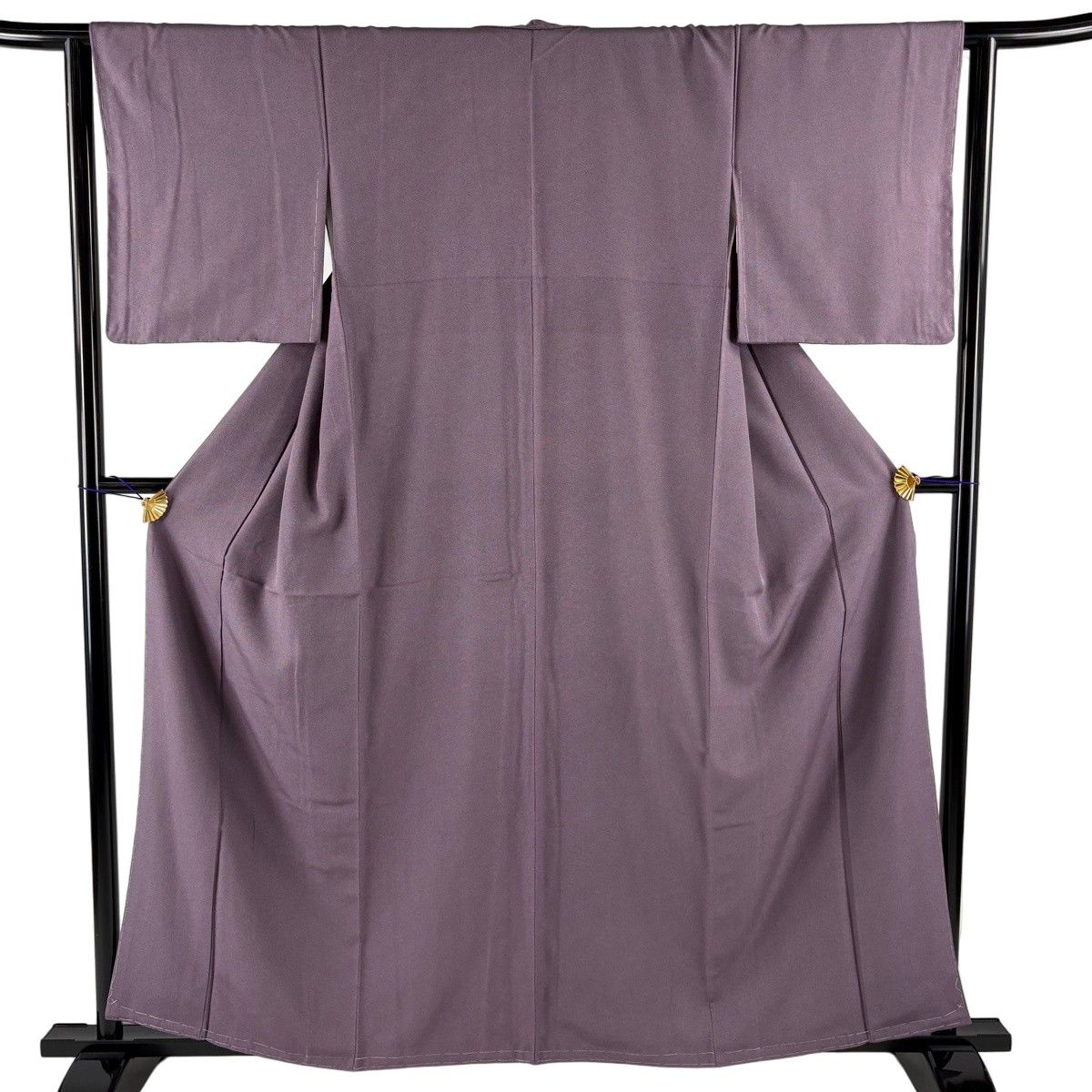 【美品】 江戸小紋 身丈159.5cm 裄丈63cm S 袷 鮫 紫 正絹 秀品 【中古】 6,336円