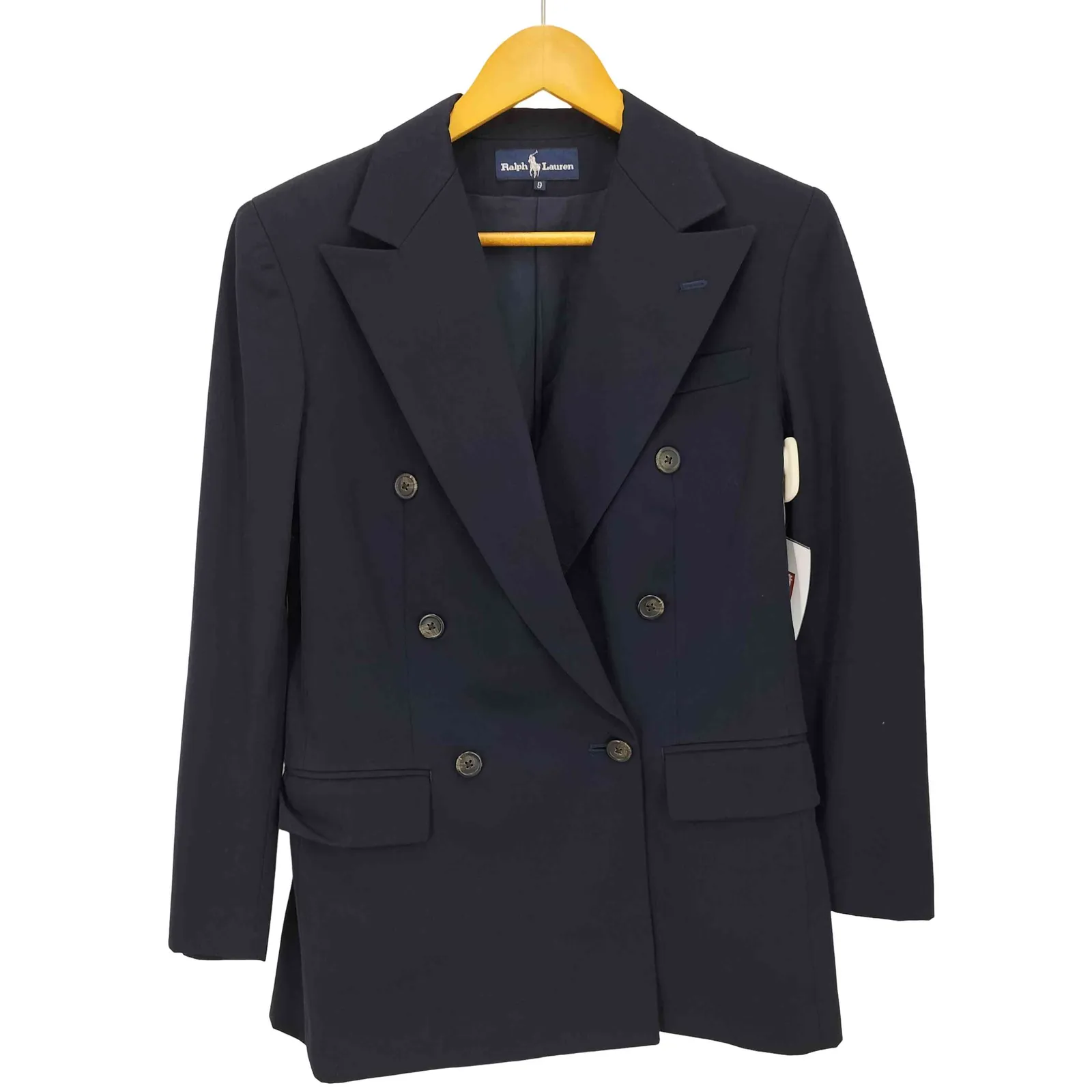 銀ボタン✨ポロラルフローレン　ダブルブレスト ウール ブレザーコート　ロング ラルフローレン RALPH LAUREN ダブルブレスト ウールテーラード