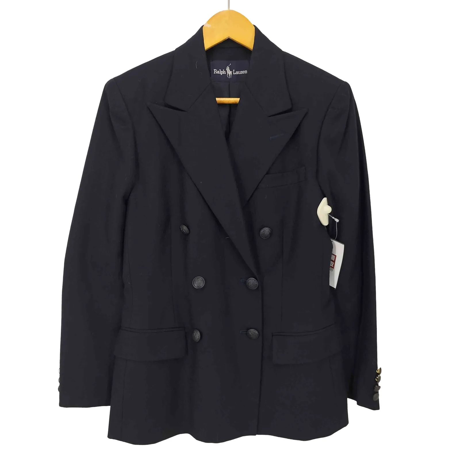 ラルフローレン RALPH LAUREN イカリボタン ダブルブレスト ウール