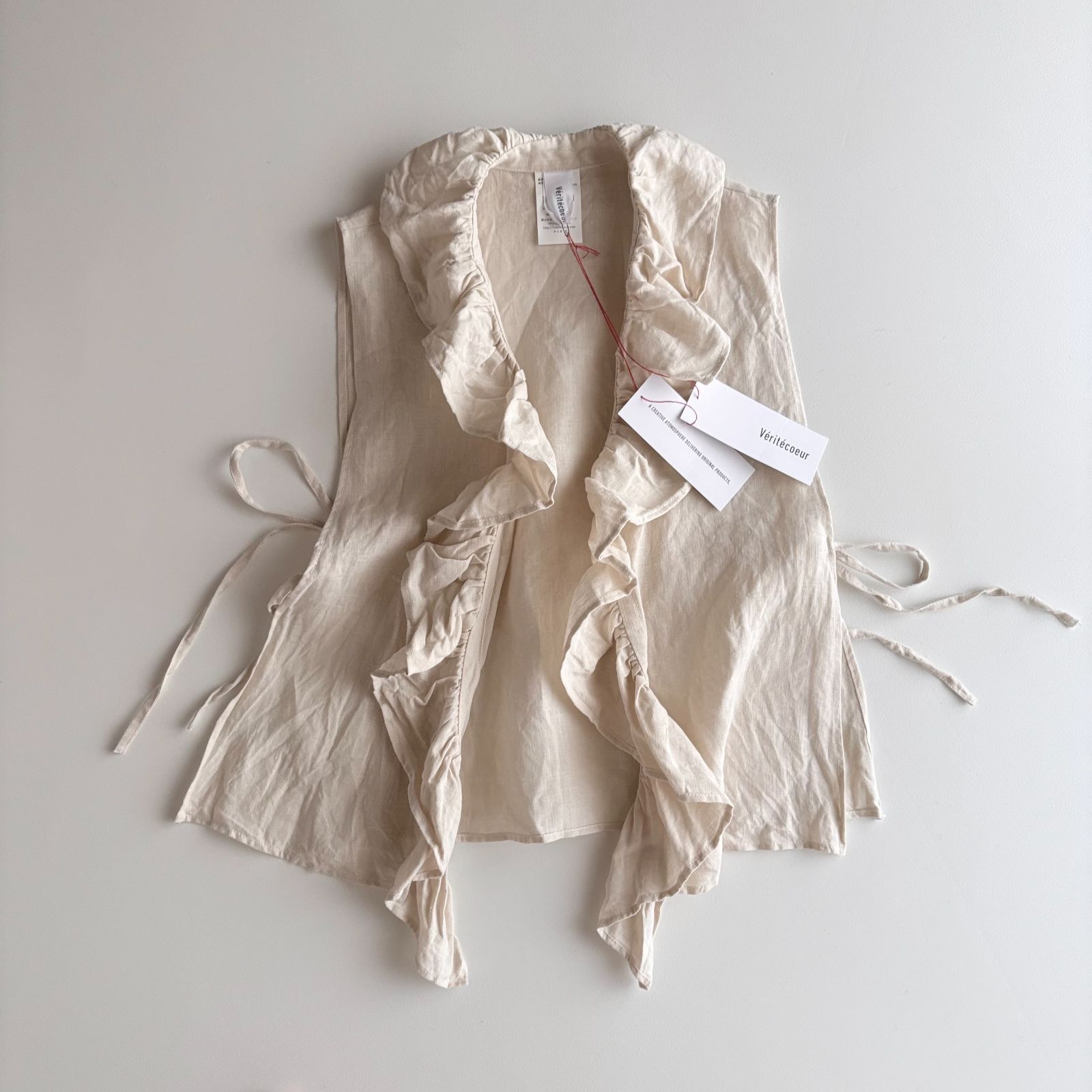 タグ付き未使用 / Veritecoeur ヴェリテクール / LTD-122 Linen Frill