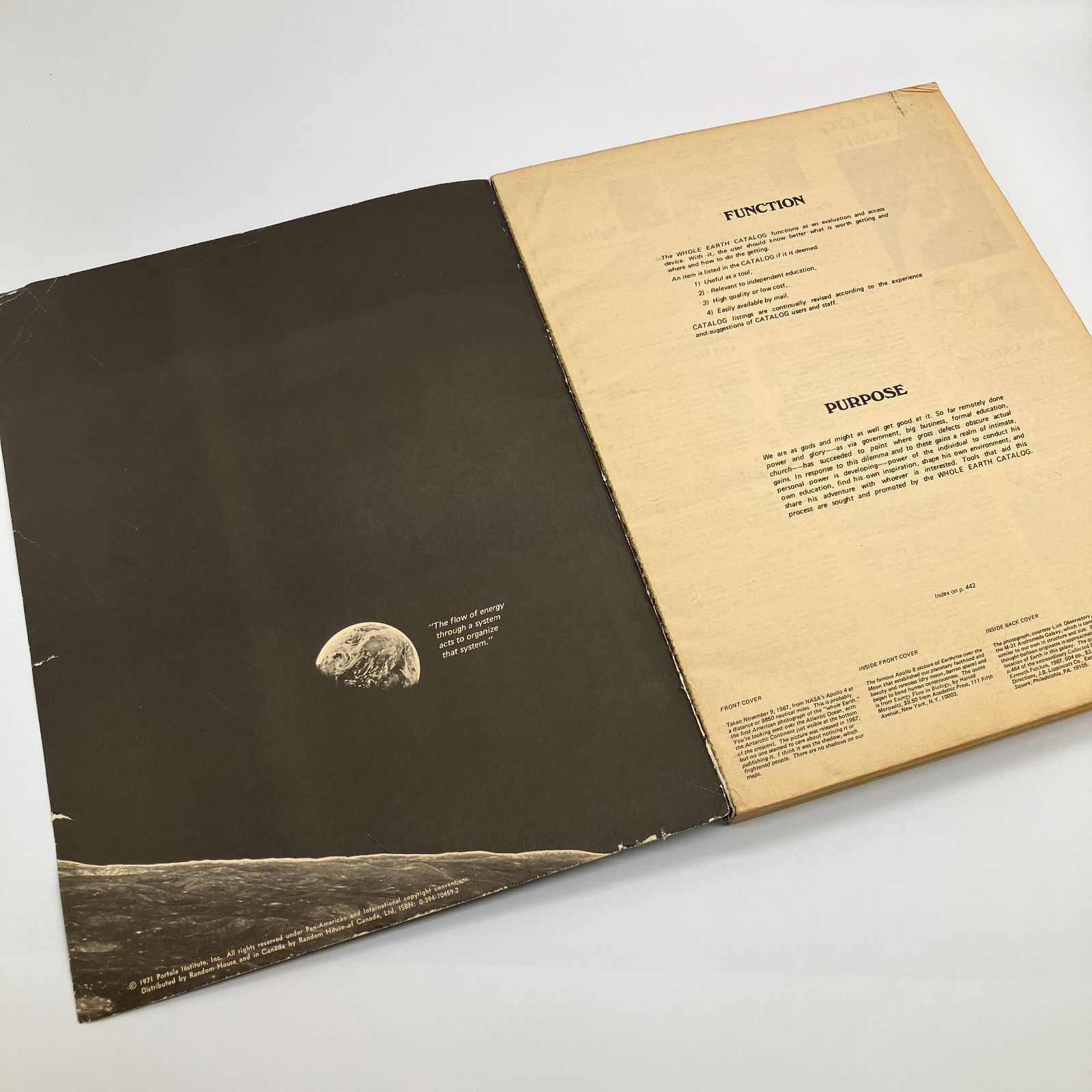 1971年 ラストホールアースカタログ Last Whole Earth The Last Whole