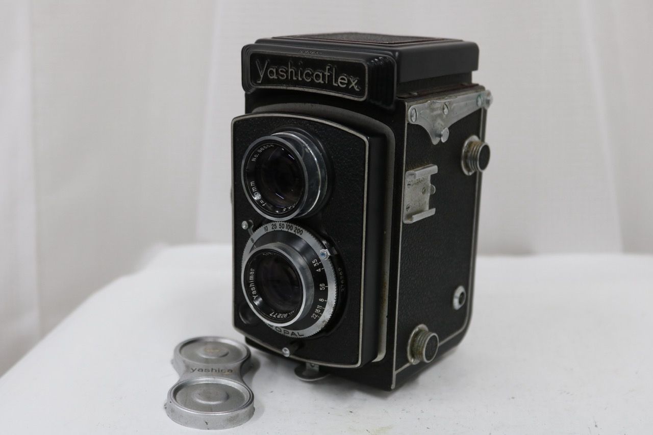 【返品保証】 ヤシカ Yashicaflex Yashimar 80mm F3.5 二眼カメラ e15808
