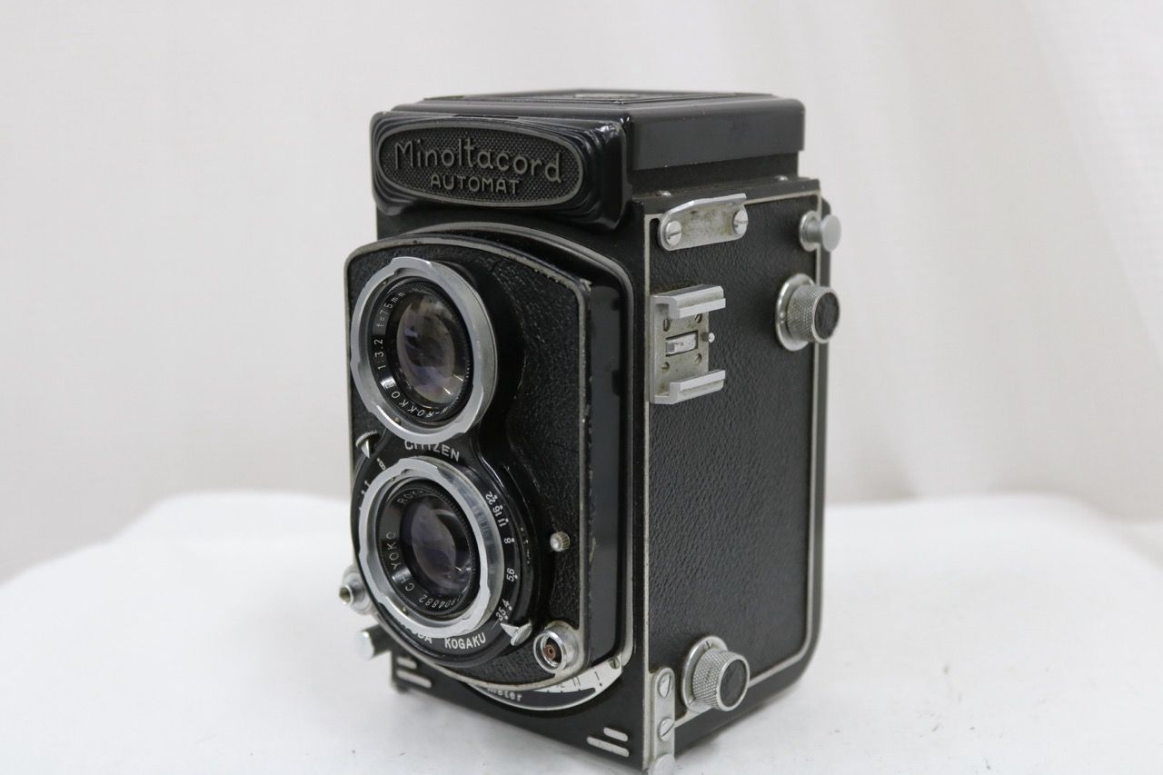 【訳あり品】 ミノルタ Minoltacord AUTOMAT ROKKOR 75mm F3.5 二眼カメラ e15822