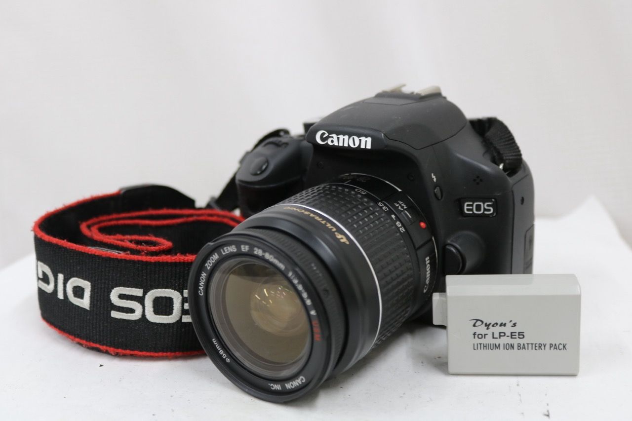 【返品保証】 【シャッター2283回】キャノン Canon EOS Kiss X3 EF 28-80mm F3.5-5.6 V USM デジタル一眼 e15831