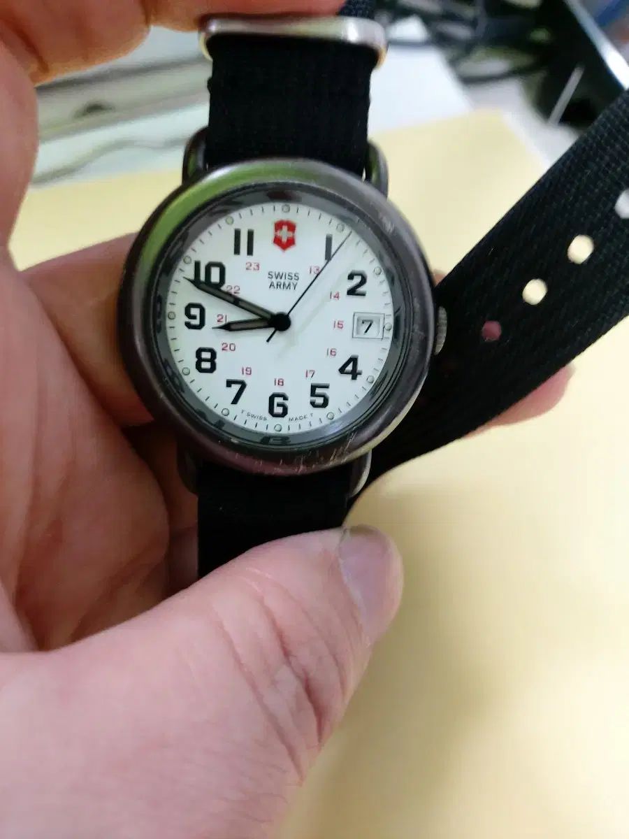 スイス アミ 白 バンド